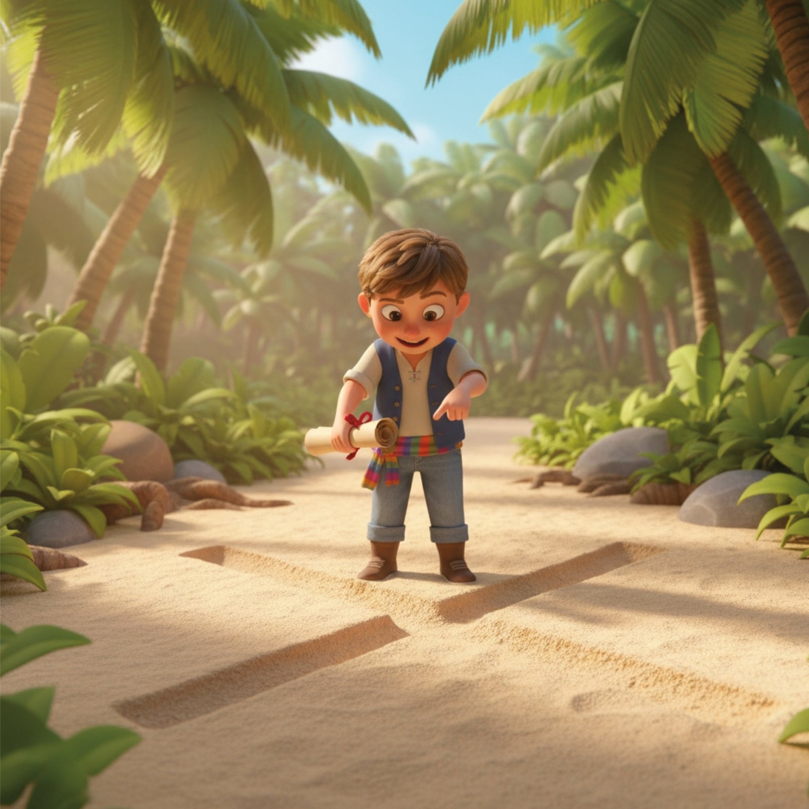 The Child's hunt for Treasure