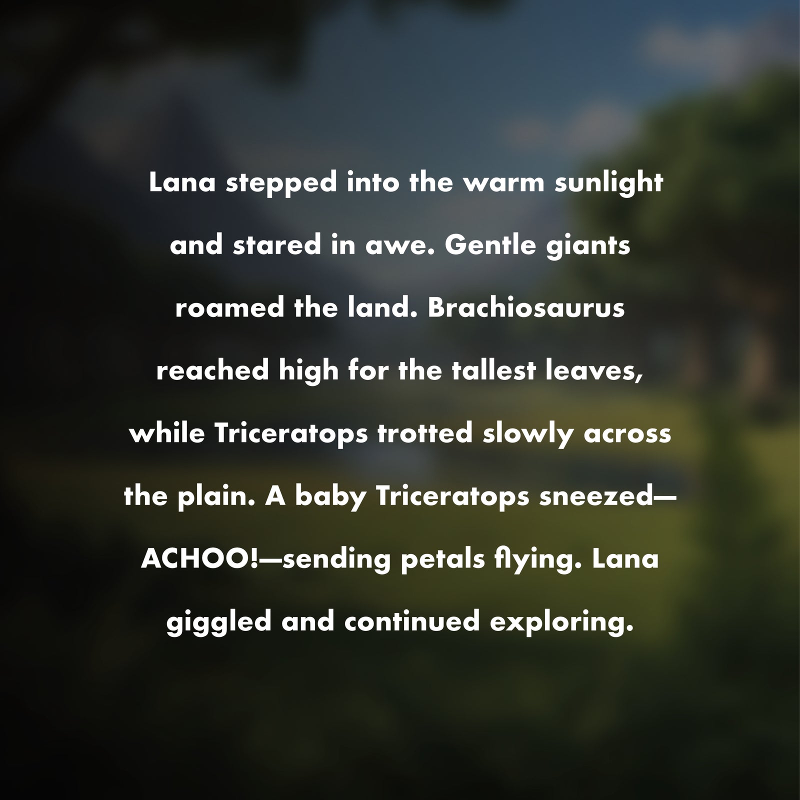 The Child and the day of the Dinosaurs